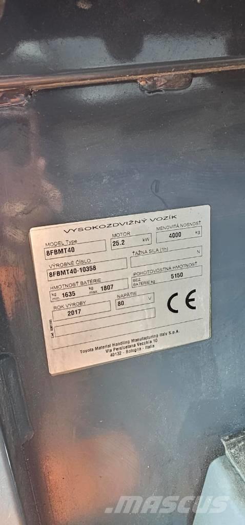 Toyota 8FBMT40 Carrelli elevatori elettrici