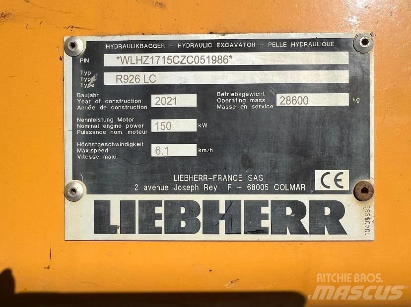 Liebherr R 926 LC Escavatori cingolati