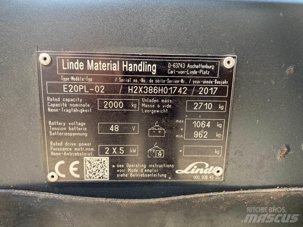 Linde E20PL-02 Carrelli elevatori elettrici