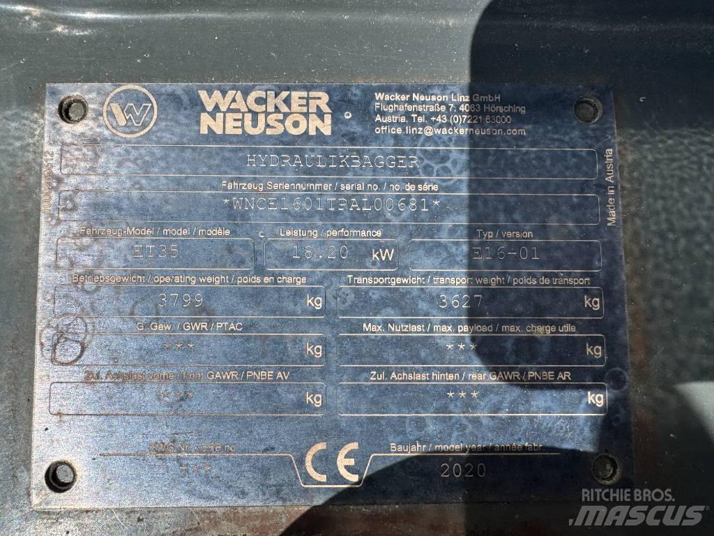 Wacker Neuson ET35 Escavatori cingolati