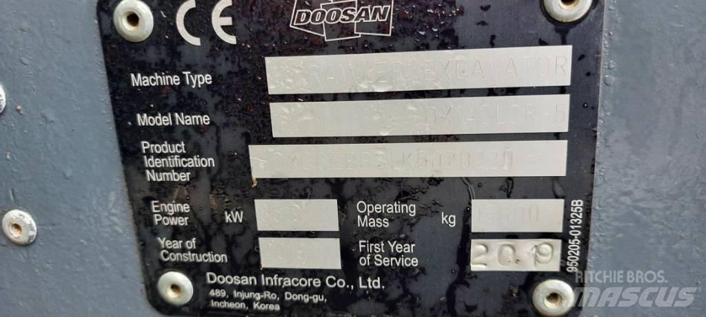 Doosan DX140LCR-5 Escavatori cingolati