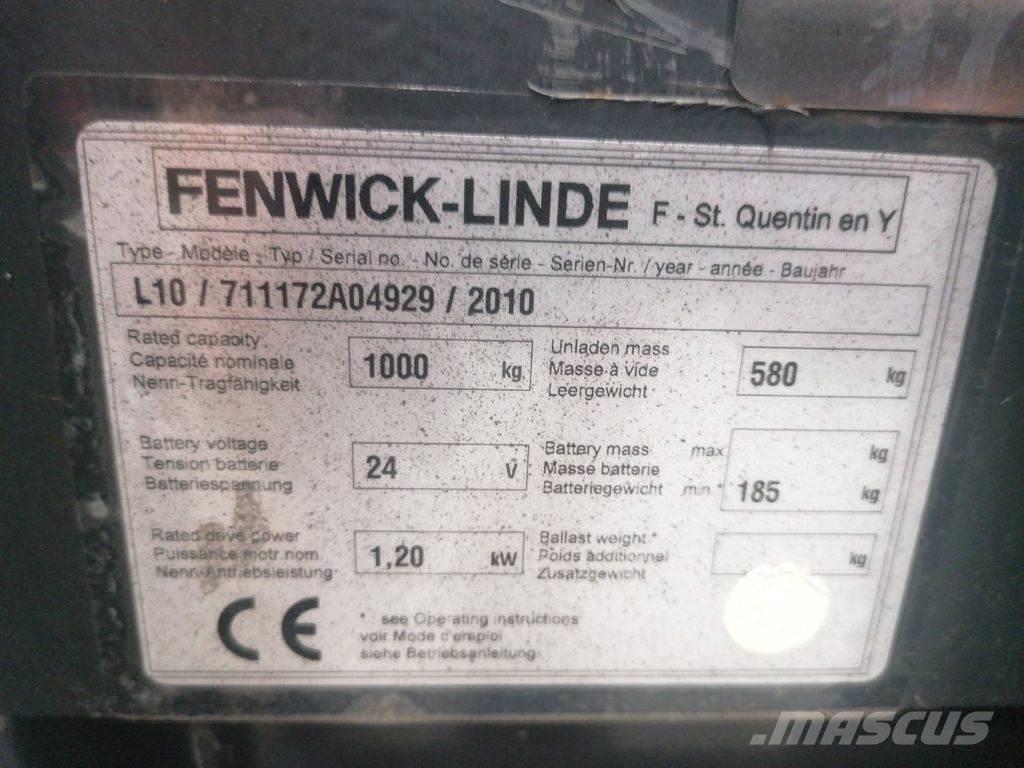 Linde L10 Transpallet uomo a terra