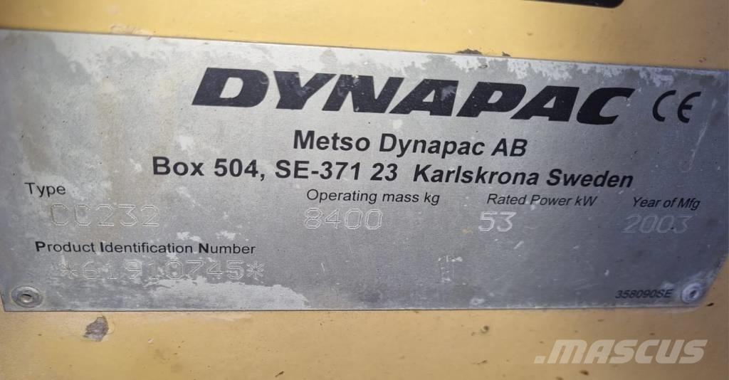 Dynapac CC 232 Rulli a doppio tamburo