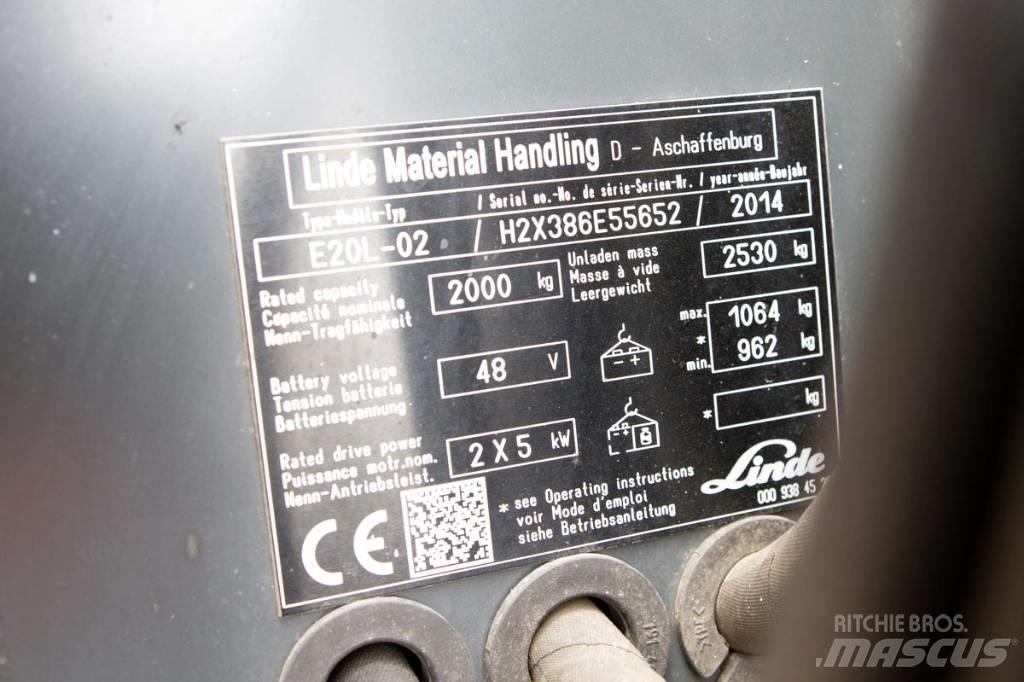 Linde E20L-02 Carrelli elevatori elettrici