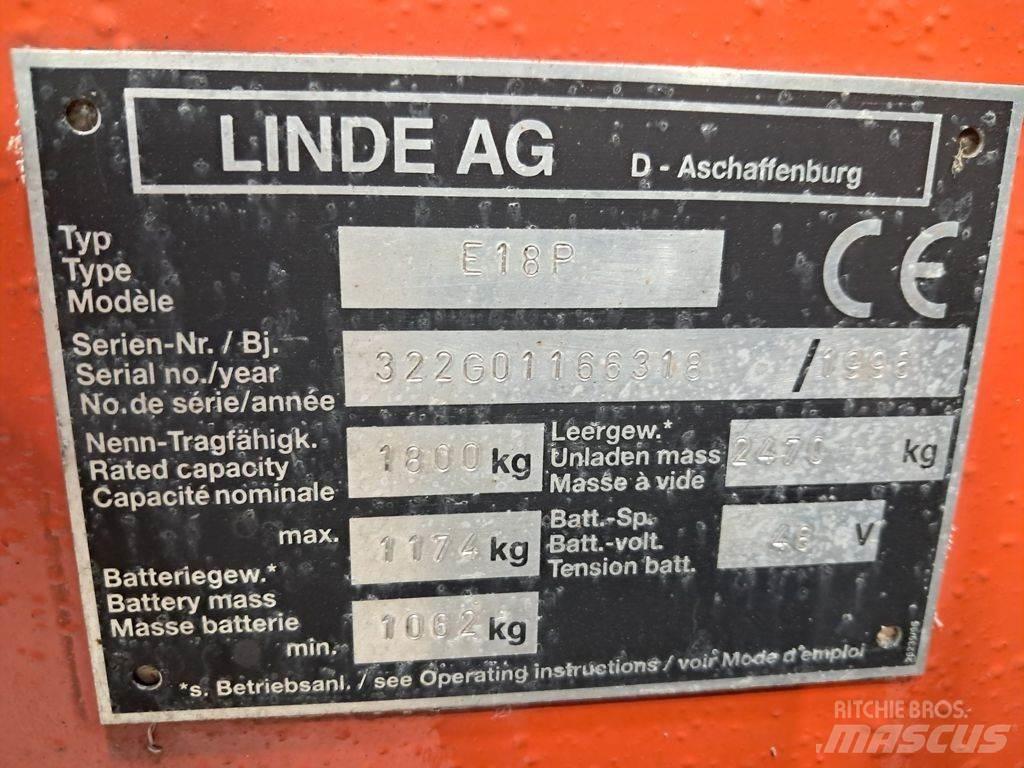 Linde E18P Carrelli elevatori elettrici