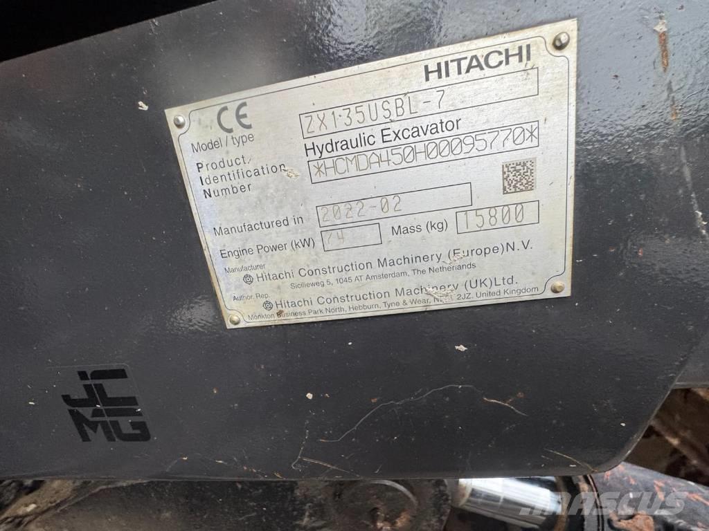 Hitachi ZX 135 US-7 Escavatori cingolati