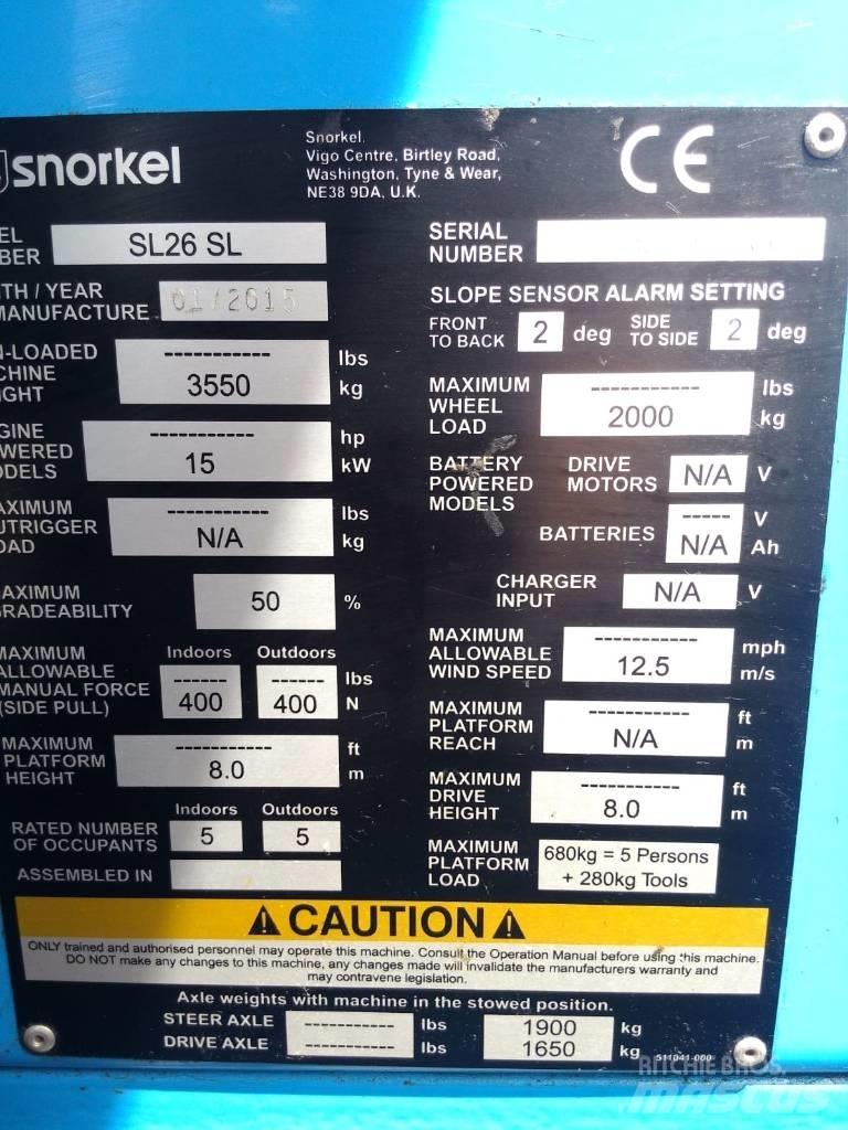 Snorkel SL 26 Piattaforme a braccio articolato