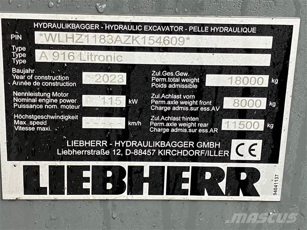 Liebherr A916 Escavatori gommati