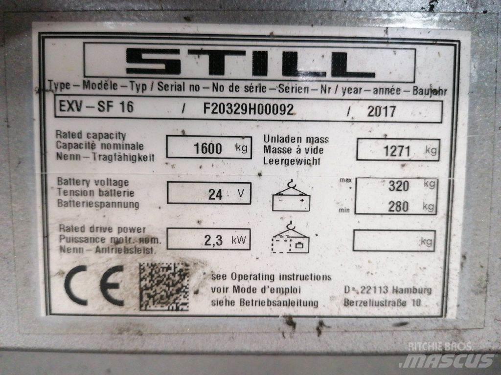 Still EXV SF 16 Transpallet uomo a terra