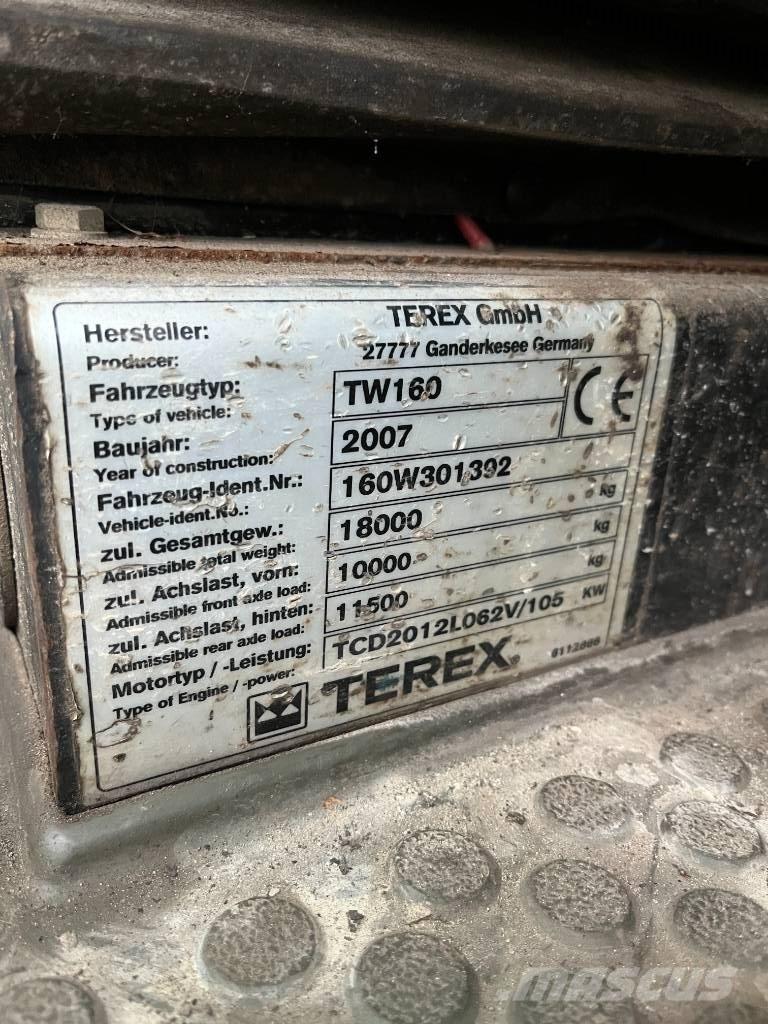 Terex TW 160 Escavatori gommati