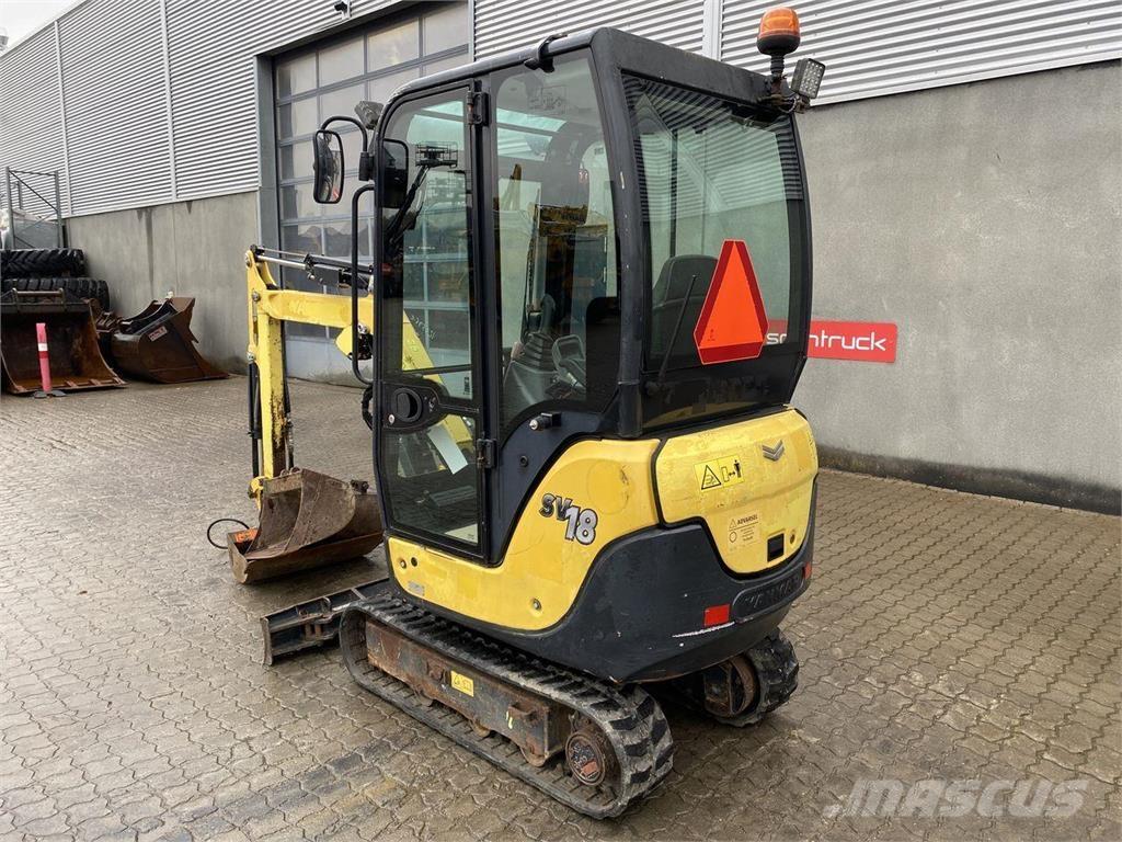 Yanmar SV18 Escavatori gommati