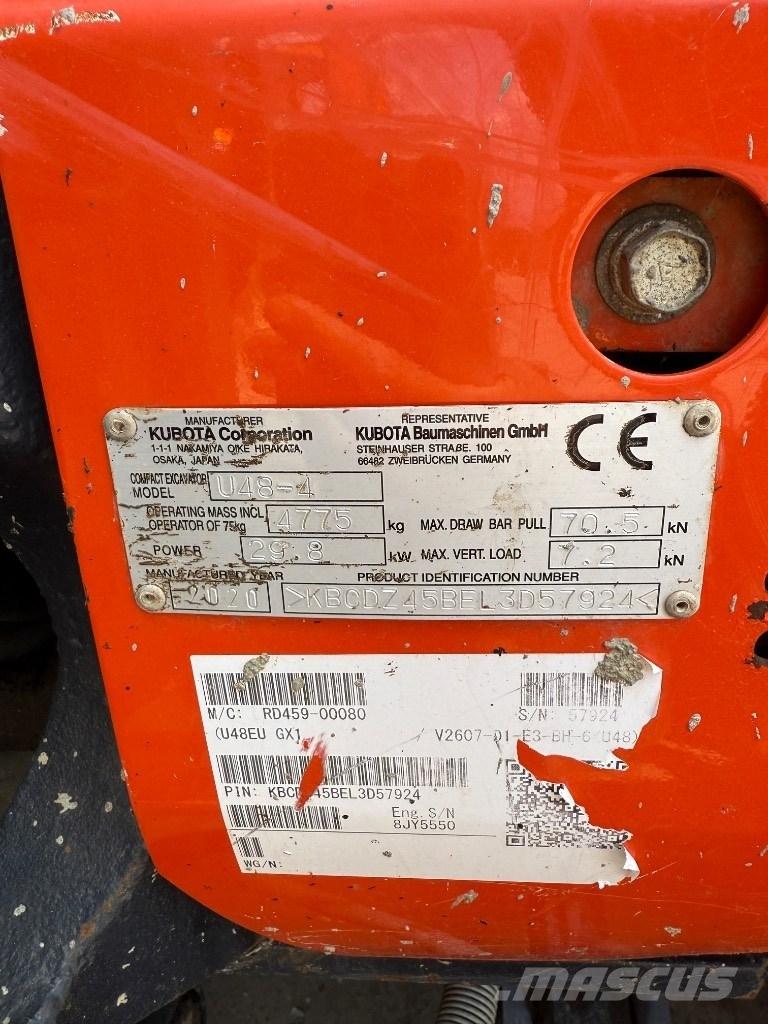 Kubota U 48 Miniescavatori