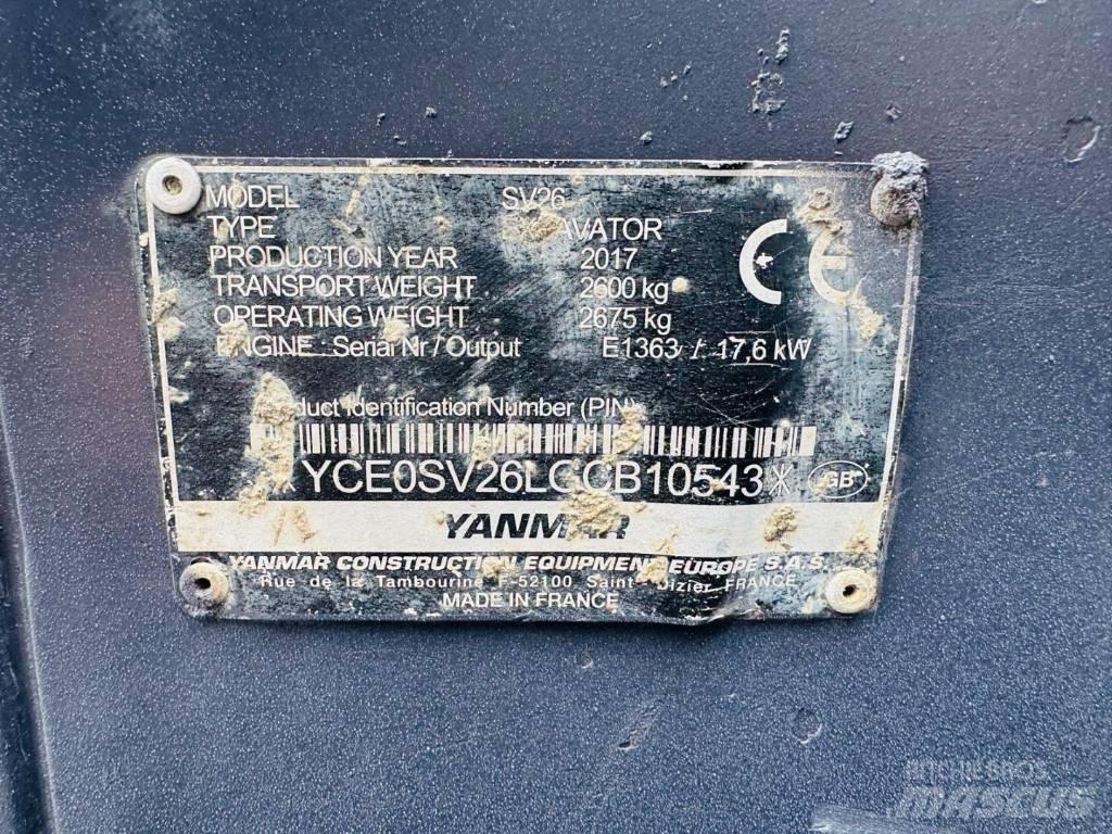 Yanmar SV 26 Miniescavatori