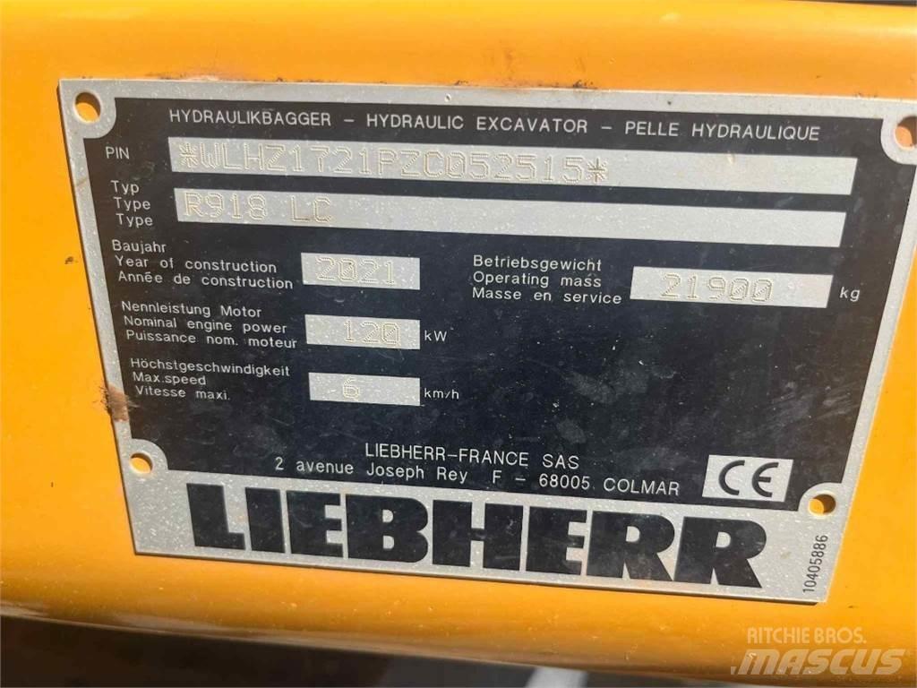 Liebherr R918 Escavatori cingolati