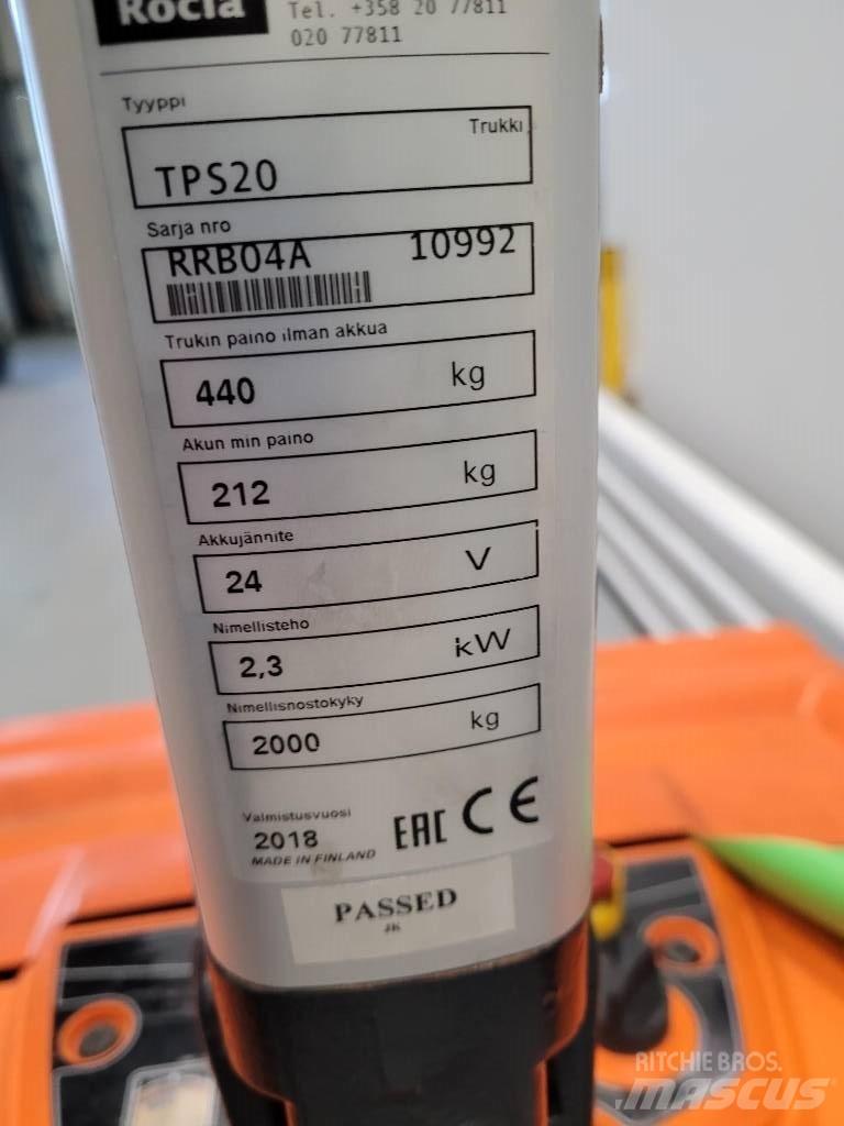 Rocla TPS20 Carrelli elevatori bassi a piattaforma