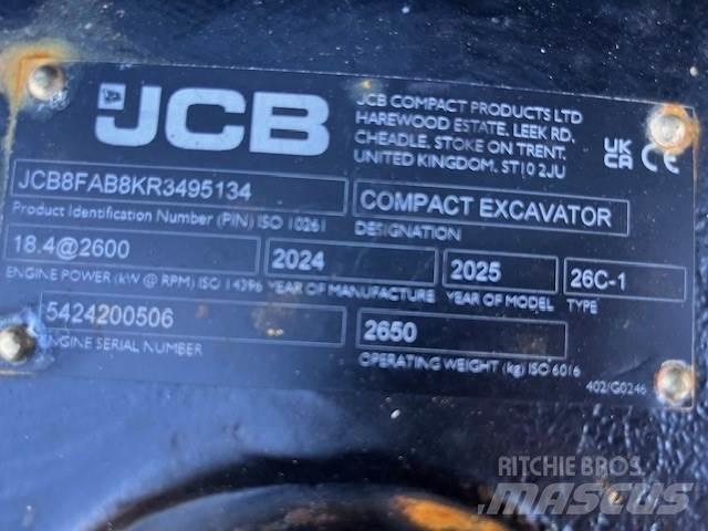 JCB 26C-1 Miniescavatori