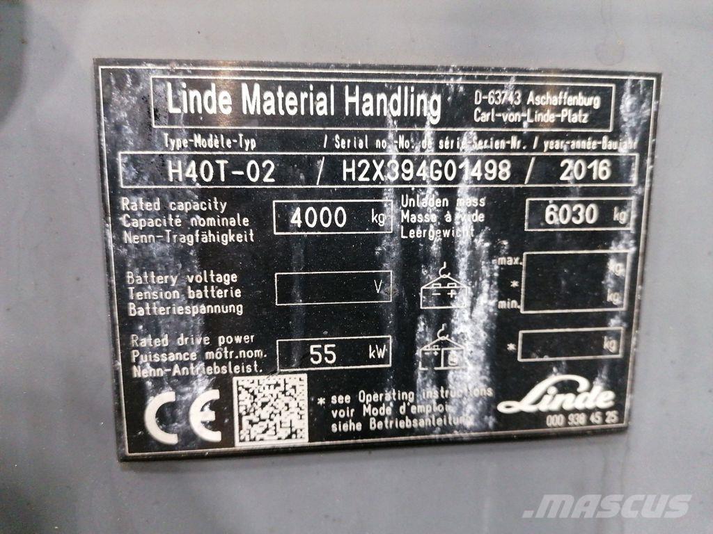 Linde H40T-02 Carrelli elevatori GPL
