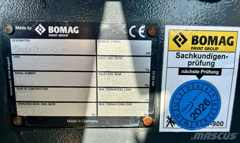 Bomag BW 213 D-5 Altri rulli