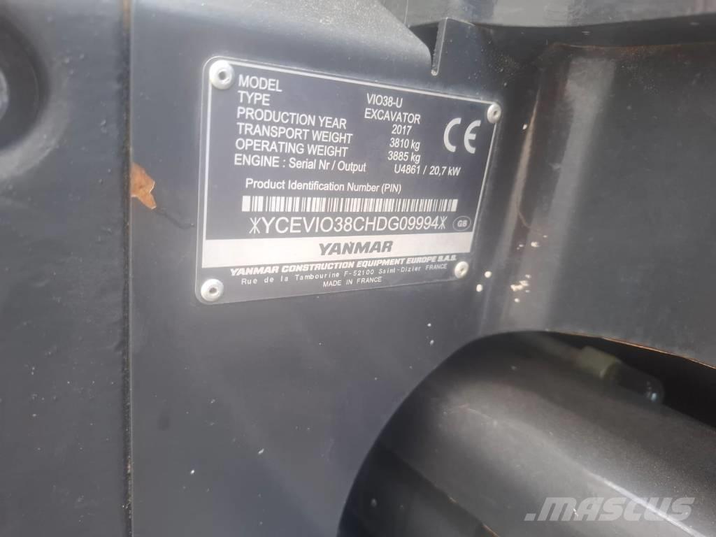 Yanmar Vio 38-U Miniescavatori