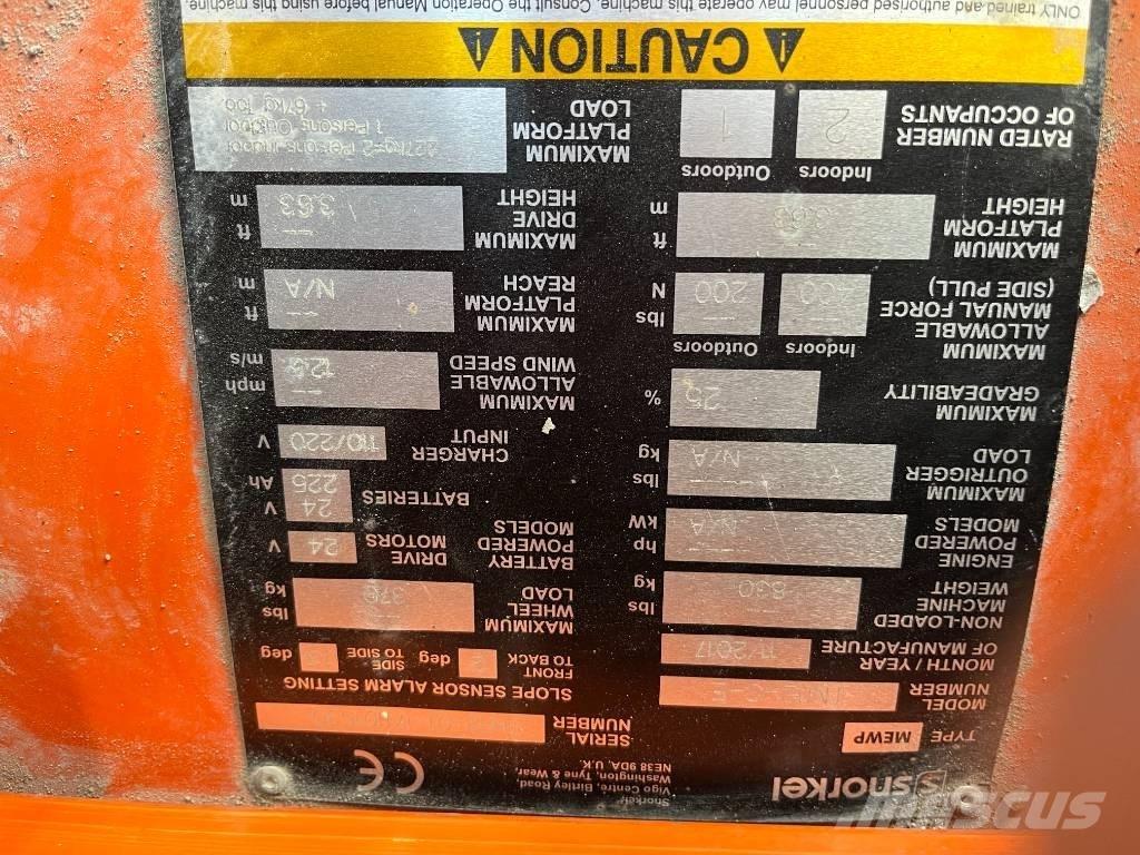 Snorkel TM 12 Sollevatori verticali