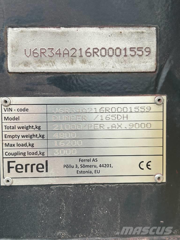 Ferrel 165DH Rimorchi ribaltabili