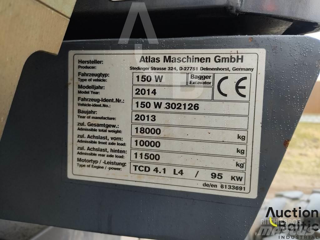 Atlas 150 W Escavatori gommati