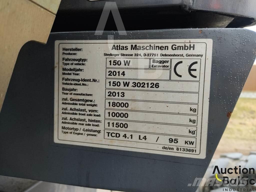 Atlas 150 W Escavatori gommati