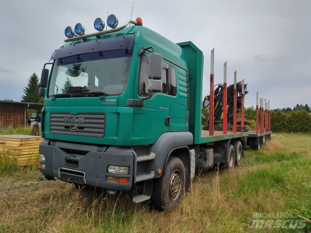 MAN TGA 33.430 Camion trasporto legname