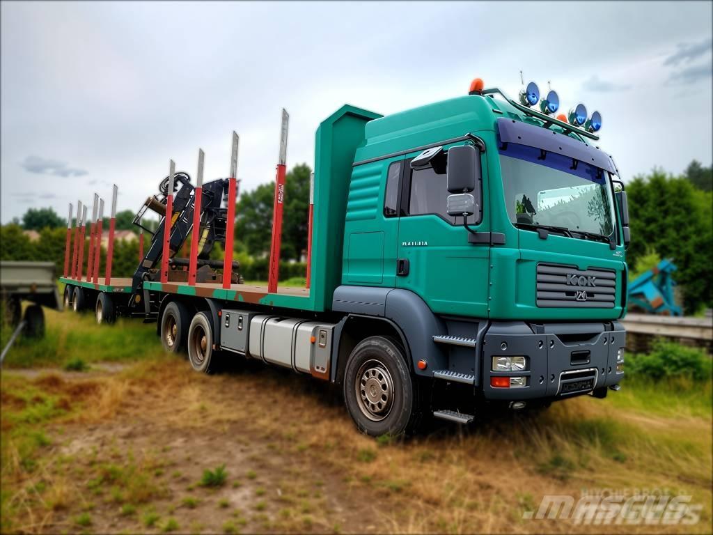 MAN TGA 33.430 Camion trasporto legname