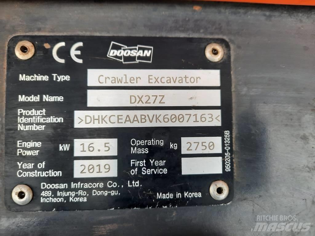 Doosan DX 27 Z Miniescavatori