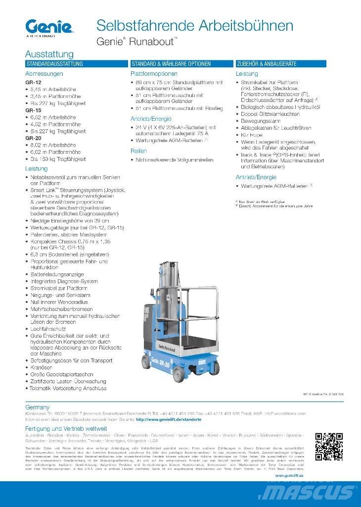 Genie GR-20 Sollevatori verticali