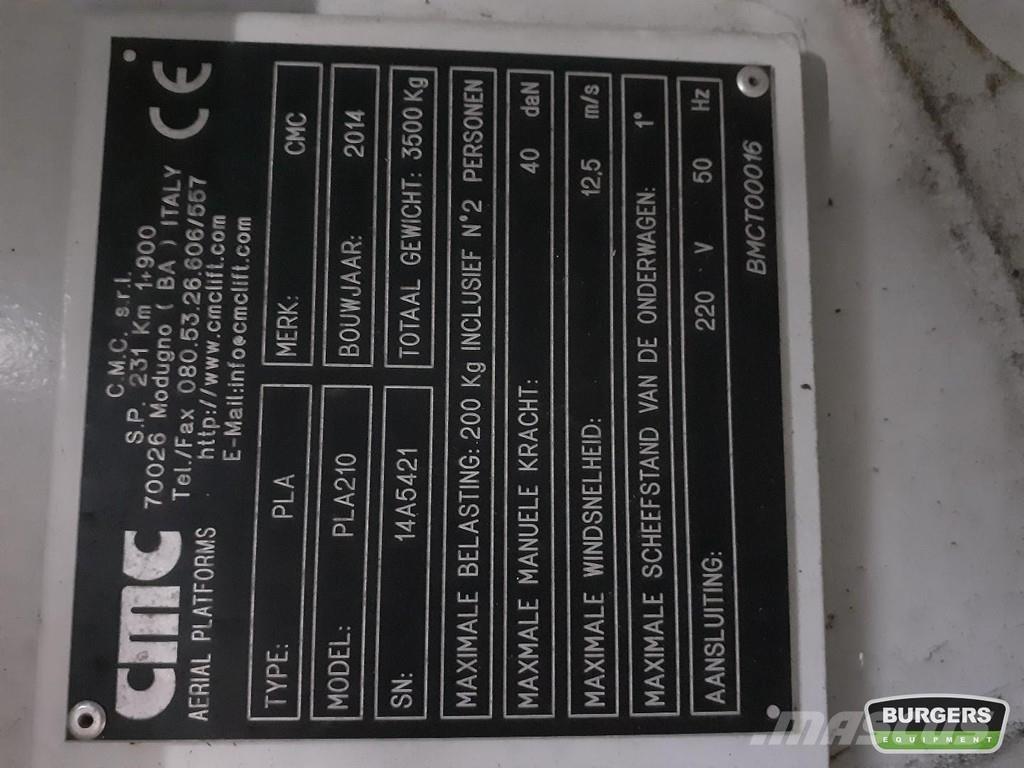 CMC PLA 210 Piattaforme a braccio telescopico