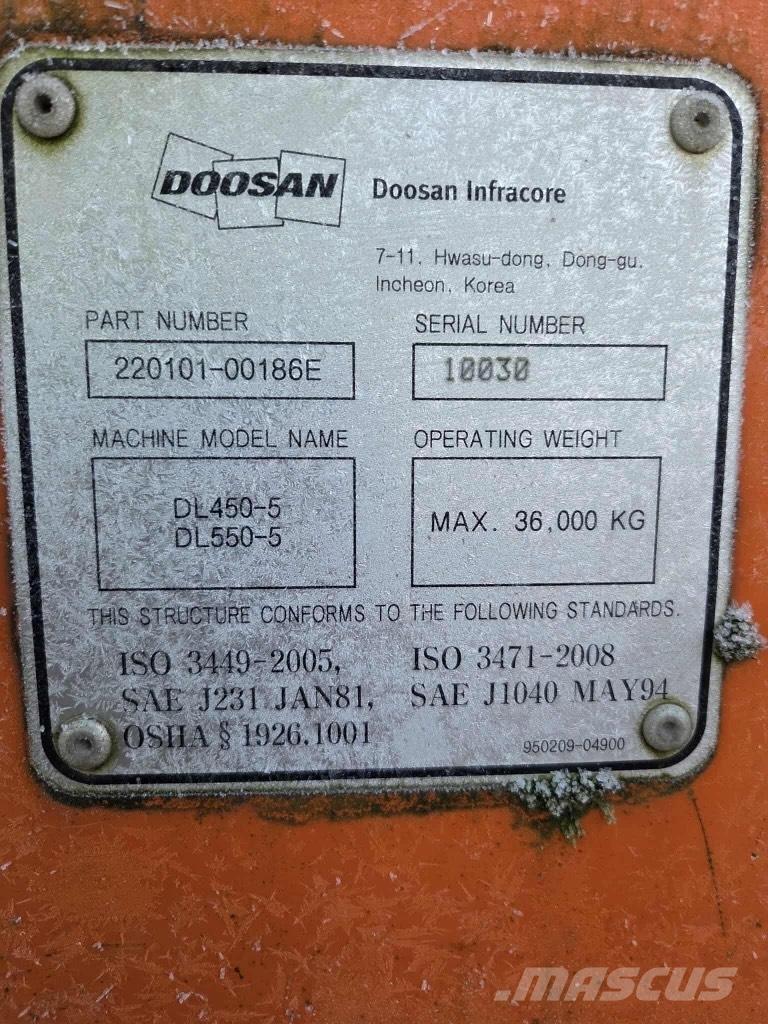 Doosan DL 450-5 Pale gommate