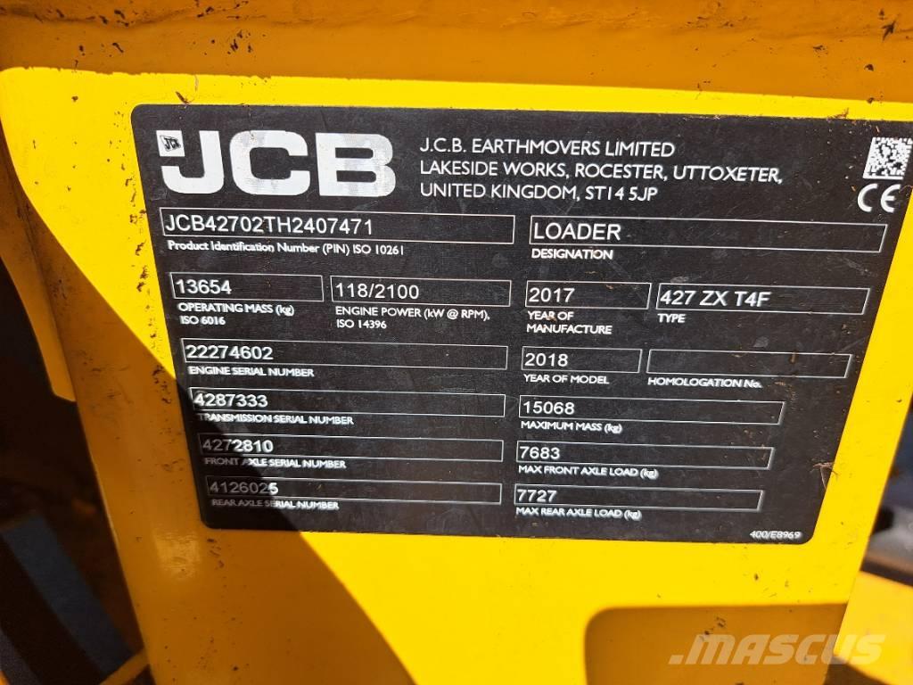 JCB 427 ZX Pale gommate
