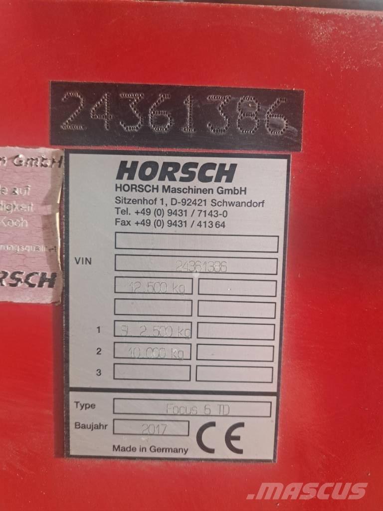 Horsch Focus 6 TD Perforatrici