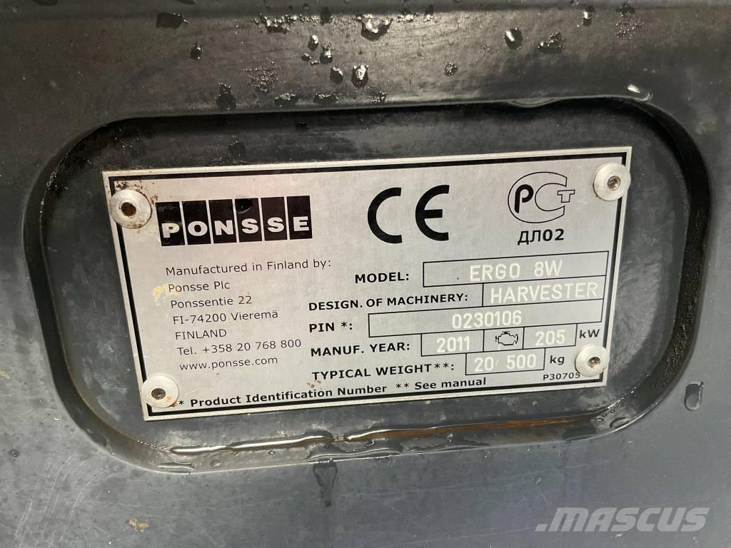 Ponsse ERGO 8W Abbattitrici, Disboscatrici