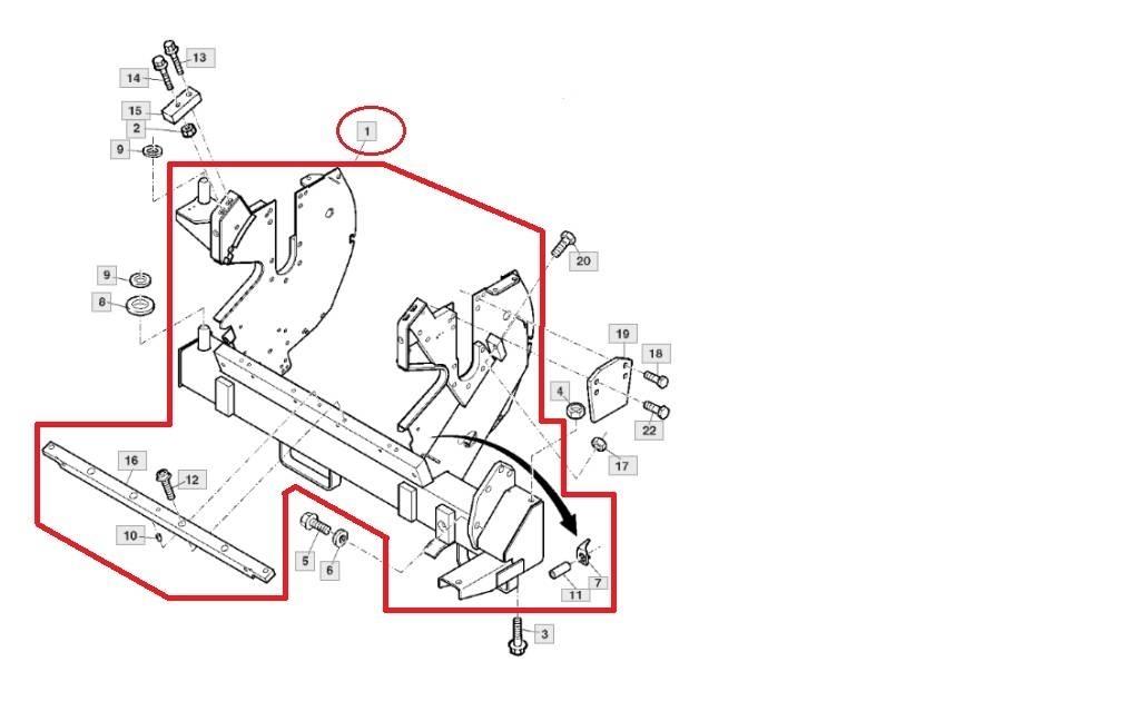 John Deere AXE10820 Accessori per macchine da fieno e foraggio
