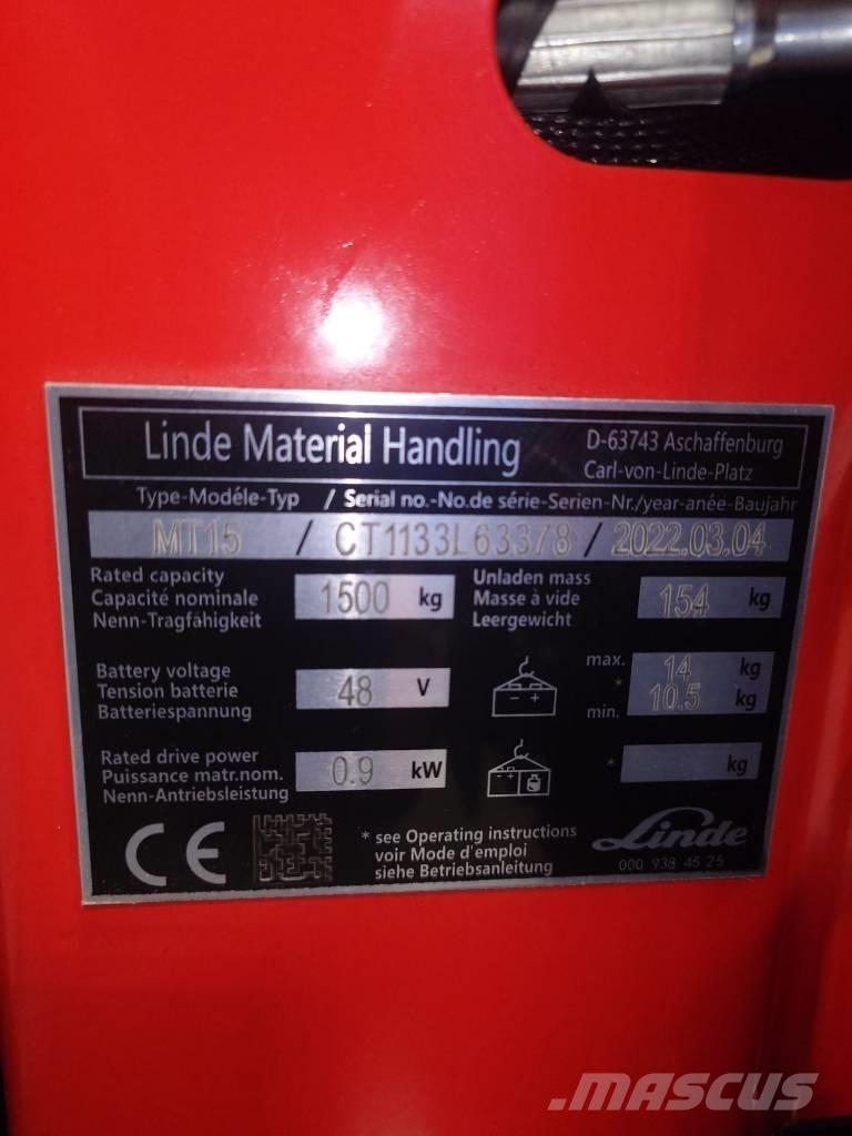 Linde MT15/1133 Transpallet manuale