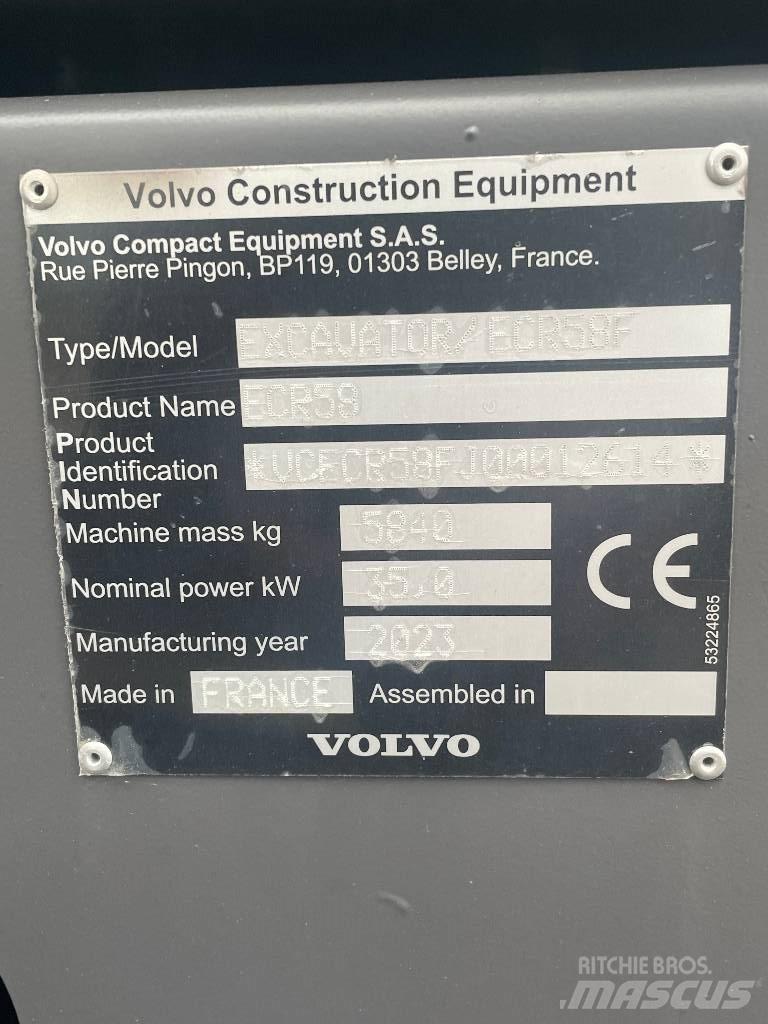 Volvo ECR 58 F Miniescavatori