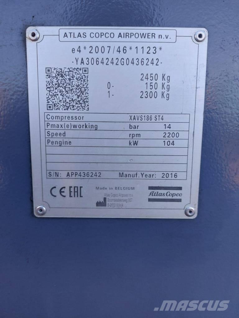 Atlas Copco XAVS186 Compressori