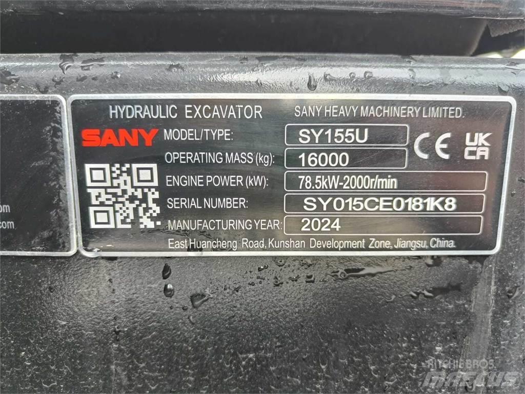 Sany SY155U Escavatori cingolati