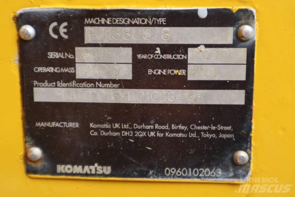 Komatsu PC138US-8 Escavatori cingolati