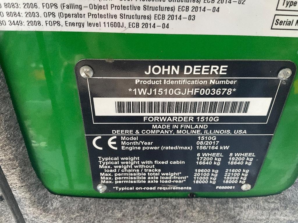 John Deere 1510G Forwarder