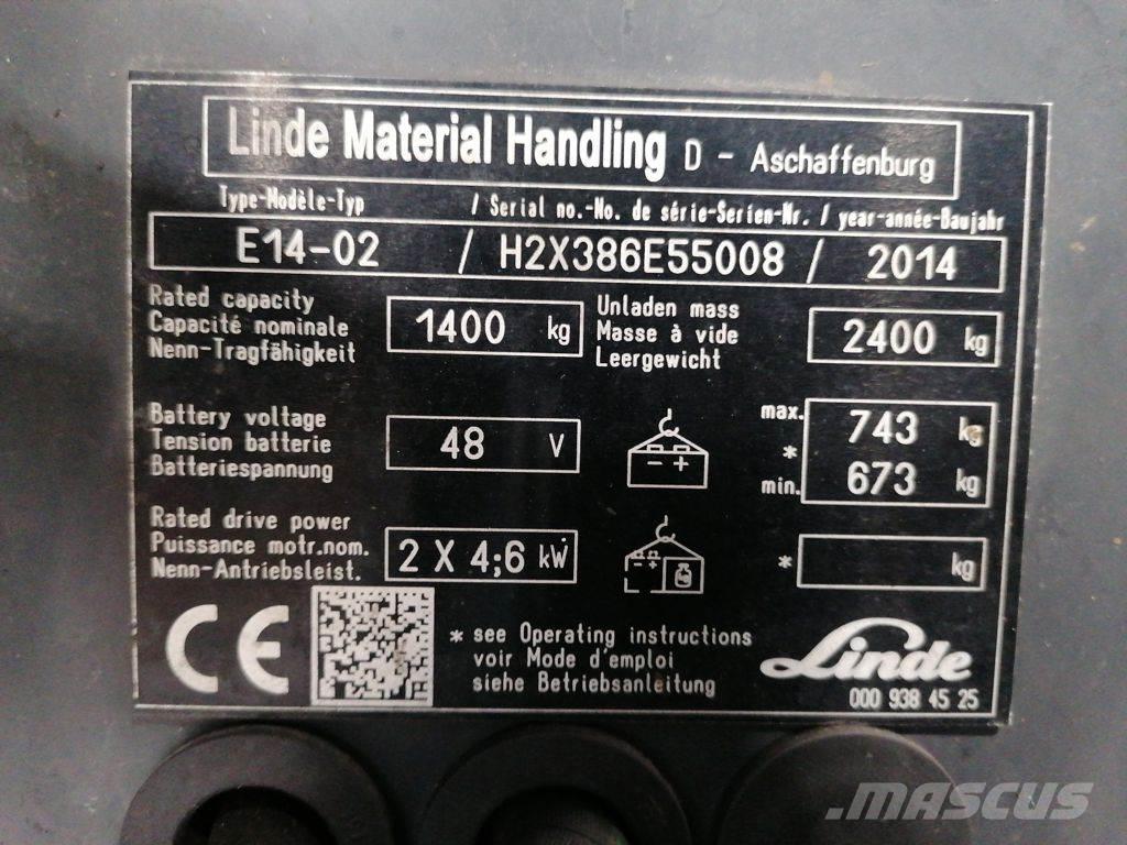 Linde E14-02 Carrelli elevatori elettrici