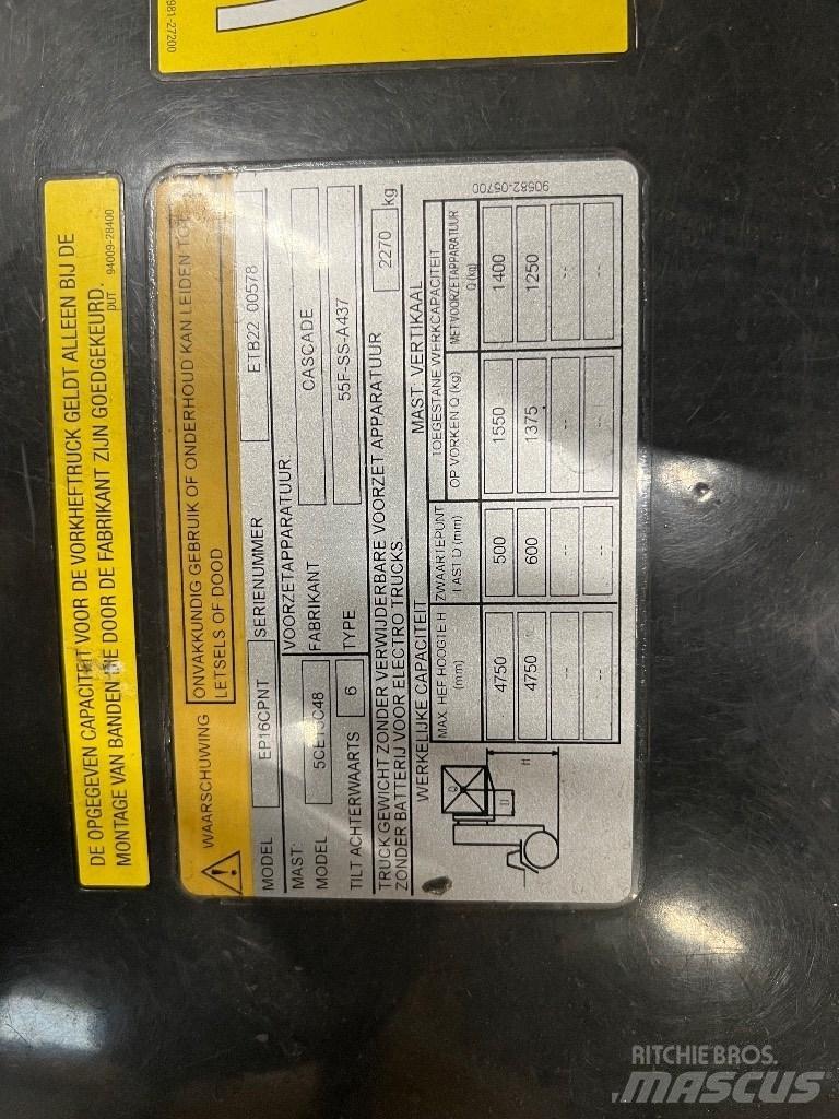 CAT EP16 CPNT Carrelli elevatori elettrici
