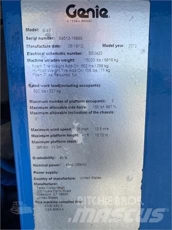 Genie S 45 Piattaforme a braccio telescopico