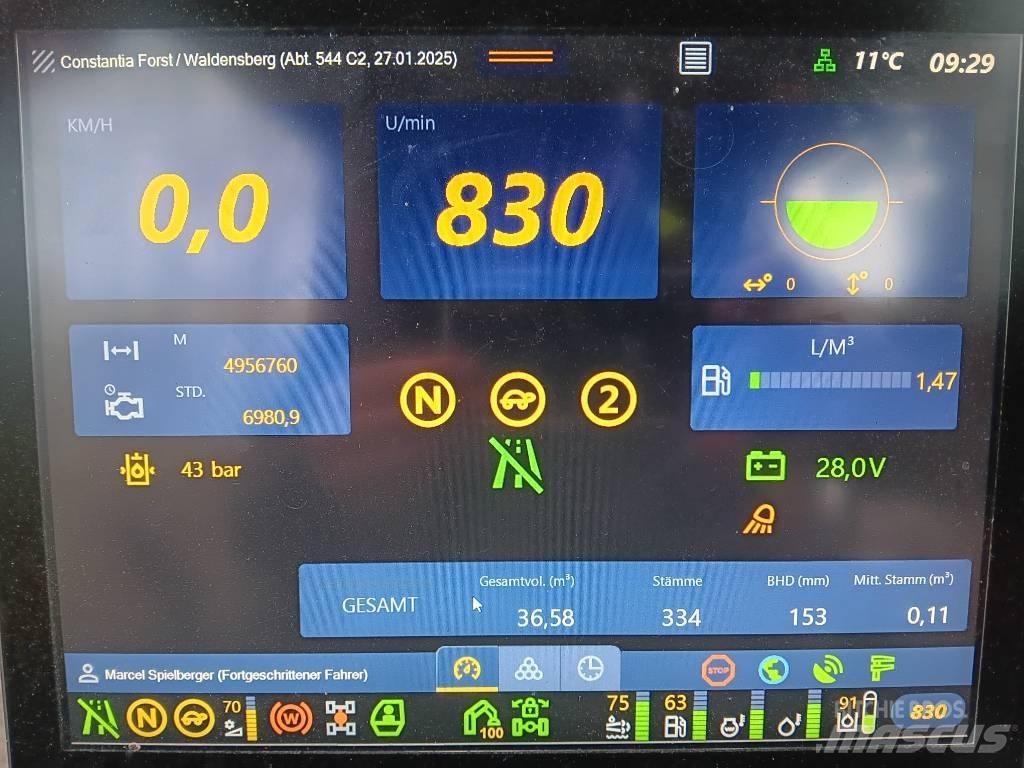 Komatsu 901 XC Abbattitrici, Disboscatrici