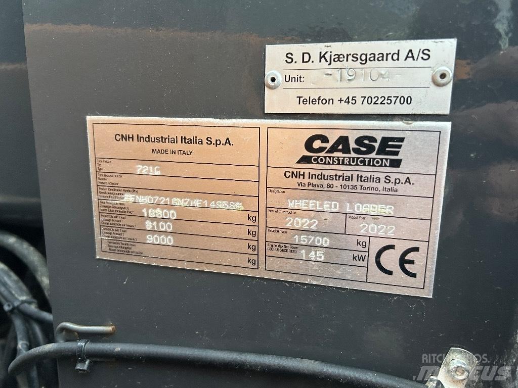 CASE 721G Pale gommate