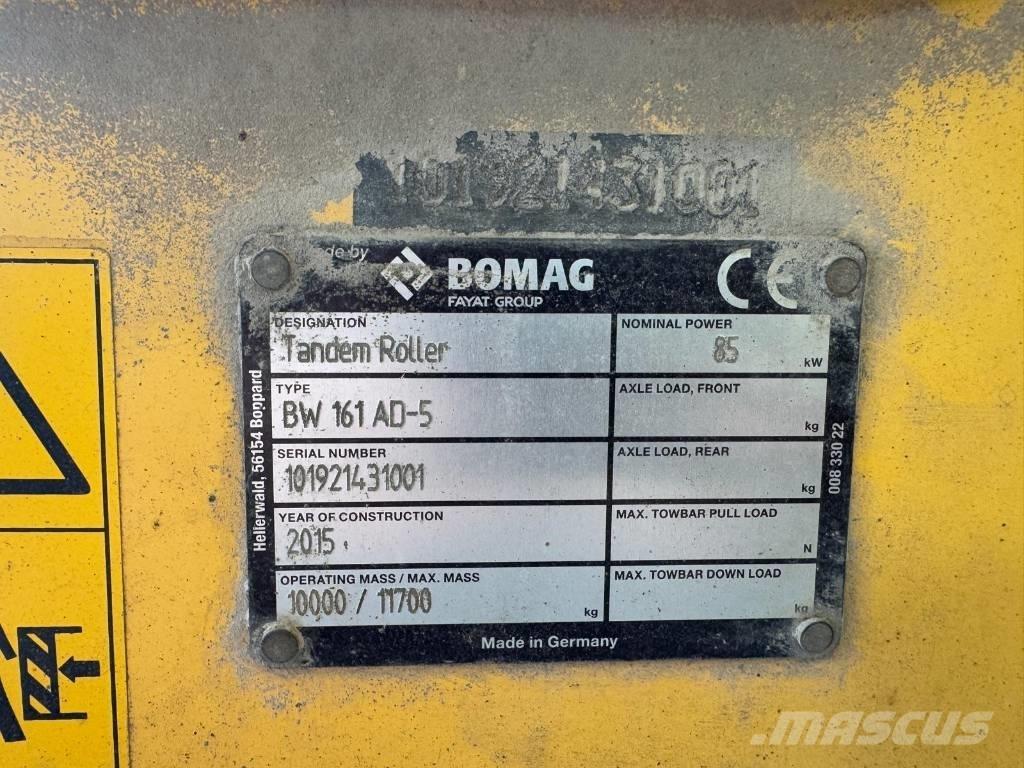 Bomag BW 161 AD-5 Rulli a doppio tamburo
