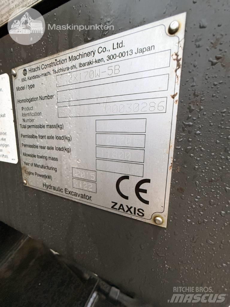 Hitachi ZX 170 W-5 B Escavatori gommati